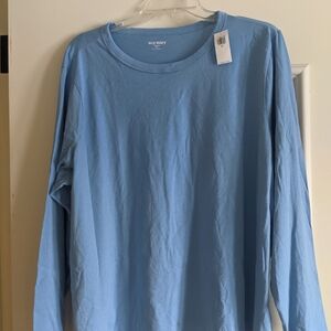 Old Navy Women's Light Blue Long Sleeve Tee